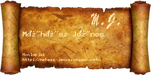 Méhész János névjegykártya